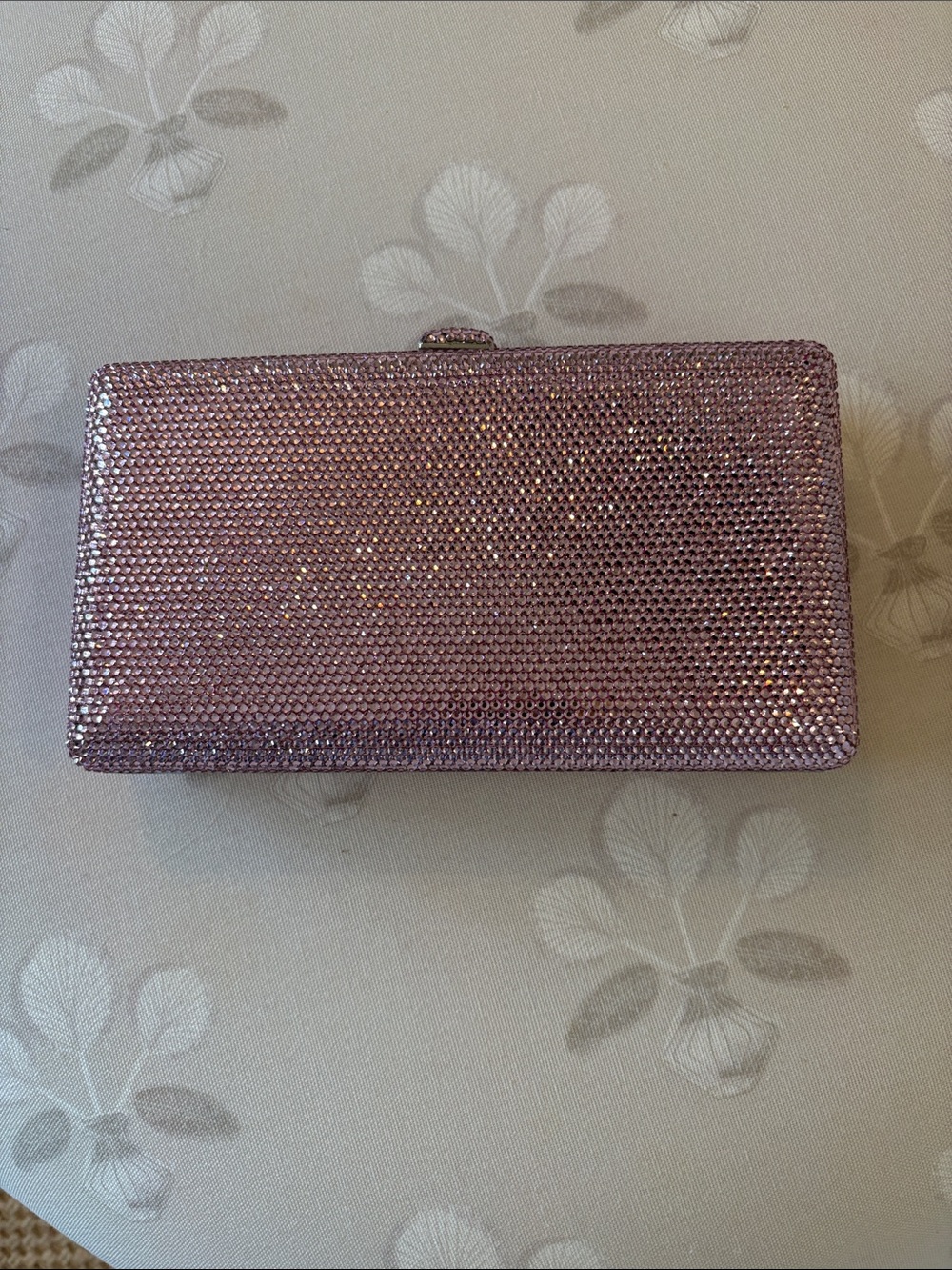 Tuckernuck Pink Crystal Rectangular Evening Clutch